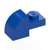 Bogenstein 1 × 2 × 1 mit gebogen oben Blau