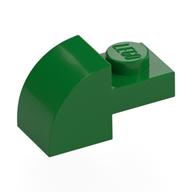 Bogenstein 1 × 2 × 1 mit gebogen oben Grün