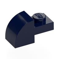 Brick Curved 1 × 2 × 1 with Curved Top Dark Blue