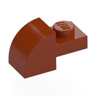 Brick Curved 1 × 2 × 1 with Curved Top Dark Orange