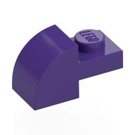 Bogenstein 1 × 2 × 1 mit gebogen oben Dunkellila