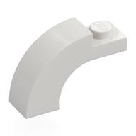 Brick Arch 1 × 3 × 1 2/3 Curved Top White