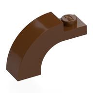Brick Arch 1 × 3 × 1 2/3 Curved Top Reddish Brown