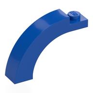 Brick Arch 1 × 4 × 2 1/3 Curved Top Blue