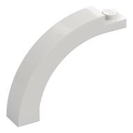 Brick Arch 1 × 5 × 3 1/3 Curved Top White