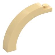 Brick Arch 1 × 5 × 3 1/3 Curved Top Tan