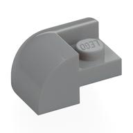 Brick Round, Curved 2 × 2 × 1, Corner Light Bluish Gray