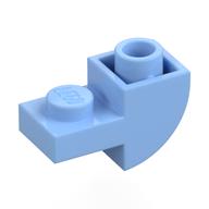 Brick Curved Inverted 1 × 2 with 1 × 1 Cutouts Bright Light Blue