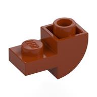 Brick Curved Inverted 1 × 2 with 1 × 1 Cutouts Dark Orange