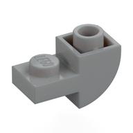 Brick Curved Inverted 1 × 2 with 1 × 1 Cutouts Light Bluish Gray