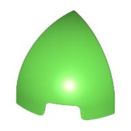 Brick Round Curved 1 × 1 × 1 Quarter Dome Bright Green