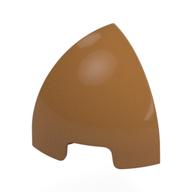 Brick Round Curved 1 × 1 × 1 Quarter Dome Medium Nougat