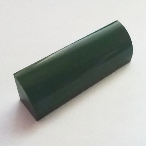 Brick Curved 1 × 4 × 1 Dark Green