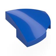 Brick Round Corner, Curved 2 × 2 × 2/3 Quarter Circle With 1 × 1 Bottom Cutout Blau