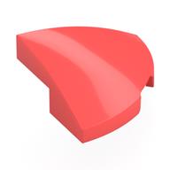Brick Round Corner, Curved 2 × 2 × 2/3 Quarter Circle With 1 × 1 Bottom Cutout Koralle