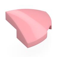 Brick Round Corner, Curved 2 × 2 × 2/3 Quarter Circle With 1 × 1 Bottom Cutout Warm Pink