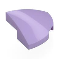 Brick Round Corner, Curved 2 × 2 × 2/3 Quarter Circle With 1 × 1 Bottom Cutout Lavender