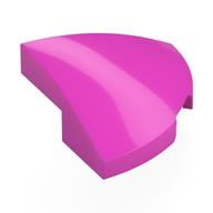Brick Round Corner, Curved 2 × 2 × 2/3 Quarter Circle With 1 × 1 Bottom Cutout Dunkelrosa