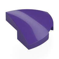 Brick Round Corner, Curved 2 × 2 × 2/3 Quarter Circle With 1 × 1 Bottom Cutout Dunkellila