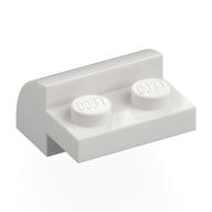 Brick Curved 2 × 2 with 1 × 2 Cutouts White