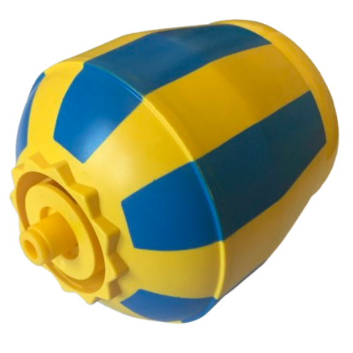 Duplo Cement Mixer Bucket with Blue Stripes Gelb