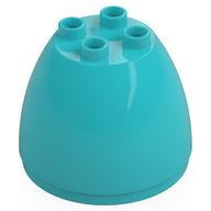 Duplo Egg, Top 4 × 4 × 2 1 / 2 Medium Azure
