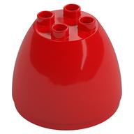 Duplo Egg, Top 4 × 4 × 2 1 / 2 Rot