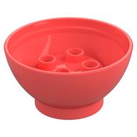 Duplo Egg, Bottom 4 × 4 × 1 3 / 4 Coral
