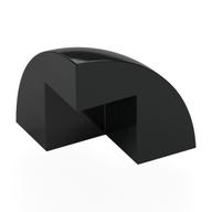 Brick Round Corner, Curved 2 × 2 × 1 2/3 Quarter Dome with 1 Cutout Black