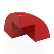 Brick Round Corner, Curved 2 × 2 × 1 2/3 Quarter Dome with 1 Cutout Rot