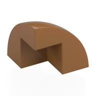 Brick Round Corner, Curved 2 × 2 × 1 2/3 Quarter Dome with 1 Cutout Mittelnougat