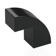 Brick Curved 1 × 2 × 1 2/3 with 1 Cutout Black