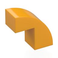Brick Curved 1 × 2 × 1 2/3 with 1 Cutout Bright Light Orange