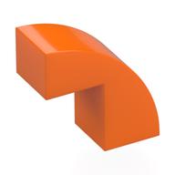 Bogenstein 1 × 2 × 1 2/3 mit 1 Aussparung Orange
