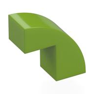 Brick Curved 1 × 2 × 1 2/3 with 1 Cutout Lime