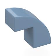 Bogenstein 1 × 2 × 1 2/3 mit 1 Aussparung Sandblau