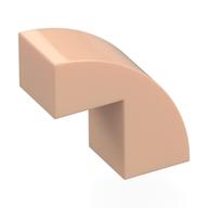 Brick Curved 1 × 2 × 1 2/3 with 1 Cutout Light Nougat