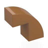 Bogenstein 1 × 2 × 1 2/3 mit 1 Aussparung Mittelnougat
