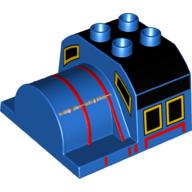 Duplo Train Cab Top, Thomas & Friends, Gordon Print Blue
