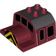 Duplo Train Cab Top, Thomas & Friends Salty Design Dunkelrot