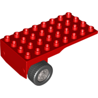 Duplo Flatbed Trailer 4 × 8 with Wheels (Packer) Rot