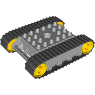 Duplo Digger Base 8 × 9 × 2 with Treads Light Bluish Gray