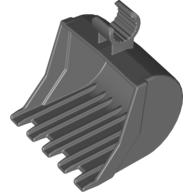 Duplo Digger/Excavator Bucket, with 5 Teeth Dark Bluish Gray