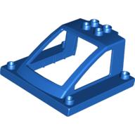 Duplo Windschutzscheibe 6 × 6 × 2 mit 2 × 2 Noppen oben Blau