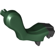 Creature Body Part, Dragon Arm, Right with Black Claws Pattern Dunkelgrün