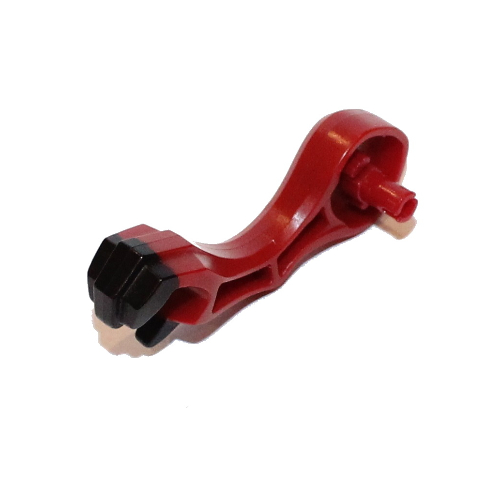 Creature Body Part, Dragon Arm, Right with Black Claws Pattern Dark Red