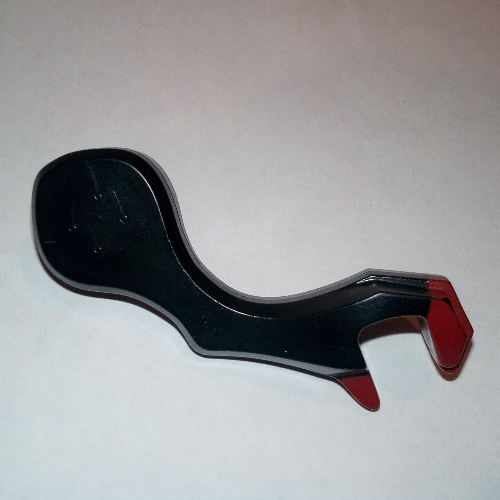 Creature Body Part, Dragon Arm, Right with Dark Red Claws Pattern Black