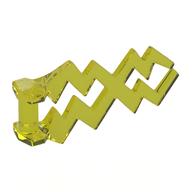Wave / Lightning Angular, Double Trans-Yellow