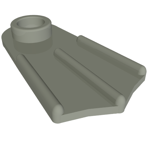 Minifig Footwear Flipper [Thin] Hellgrau