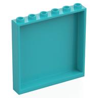 Paneel 1 × 6 × 5 Mittelazur